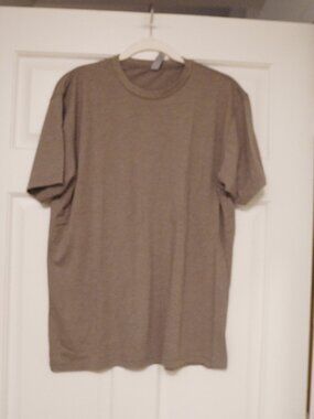 Next Level Apparel Taupe Short Sleeve Crewneck Tee Size Large